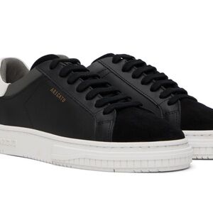 Axel Arigato Black Leather Sneakers with White Soles